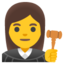 Woman judge Google Noto emoji