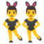 Men with bunny ears Google Noto emoji
