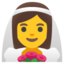 Woman with veil Google Noto emoji