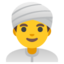 Man wearing turban Google Noto emoji