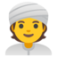 Mutum sanye da rawani Google Noto emoji