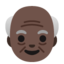 Old Man: Medium-Dark Skin Tone Google Noto emoji