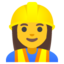 Woman construction worker Google Noto emoji