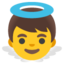 Baby angel Google Noto emoji