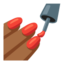Nail Polish Medium-Dark Skin Tone Google Noto emoji