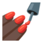 Nail Polish: Dark Skin Tone Google Noto emoji