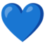 Blue Heart Google Noto emoji
