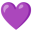 Purple heart Google Noto emoji