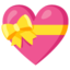 Heart with ribbon Google Noto emoji