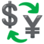 Currency exchange Google Noto emoji