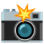 Camera with Flash Google Noto emoji
