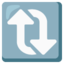 Clockwise vertical arrows Google Noto emoji