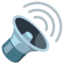 Speaker high volume Google Noto emoji