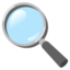 Magnifying Glass Google Noto emoji