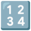 Input numbers Google Noto emoji