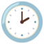 Two o’clock Google Noto emoji