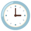 Three o’clock Google Noto emoji