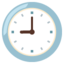 Nine o’clock Google Noto emoji