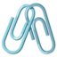 Linked paperclips Google Noto emoji