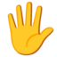 Hand Google Noto emoji