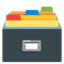 Card file box Google Noto emoji