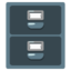 File cabinet Google Noto emoji
