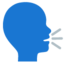 Speaking Head Google Noto emoji