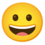 Grinning face Google Noto emoji