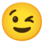 Winking Face Google Noto emoji