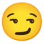 Smirking face Google Noto emoji