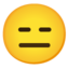 Ausdrucksloses Gesicht Google Noto emoji