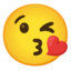 Face Blowing a Kiss Google Noto emoji