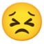 Persevering face Google Noto emoji