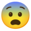 Fearful face Google Noto emoji