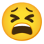 Tired face Google Noto emoji