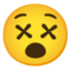 Dizzy Face Google Noto emoji