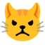 Pouting cat Google Noto emoji