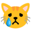 Crying cat Google Noto emoji