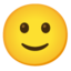 Slightly Smiling Face Google Noto emoji