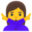 Woman gesturing NO Google Noto emoji