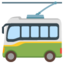 Trolleybus Google Noto emoji