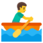 Man rowing boat Google Noto emoji