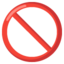 Prohibited Google Noto emoji