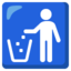Litter in bin sign Google Noto emoji