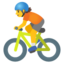 Person Biking Google Noto emoji