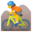 Mountain Biker Google Noto emoji