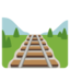 Railway track Google Noto emoji