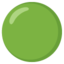 Green circle Google Noto emoji