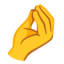 Pinched fingers Google Noto emoji