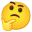 Thinking Face Google Noto emoji